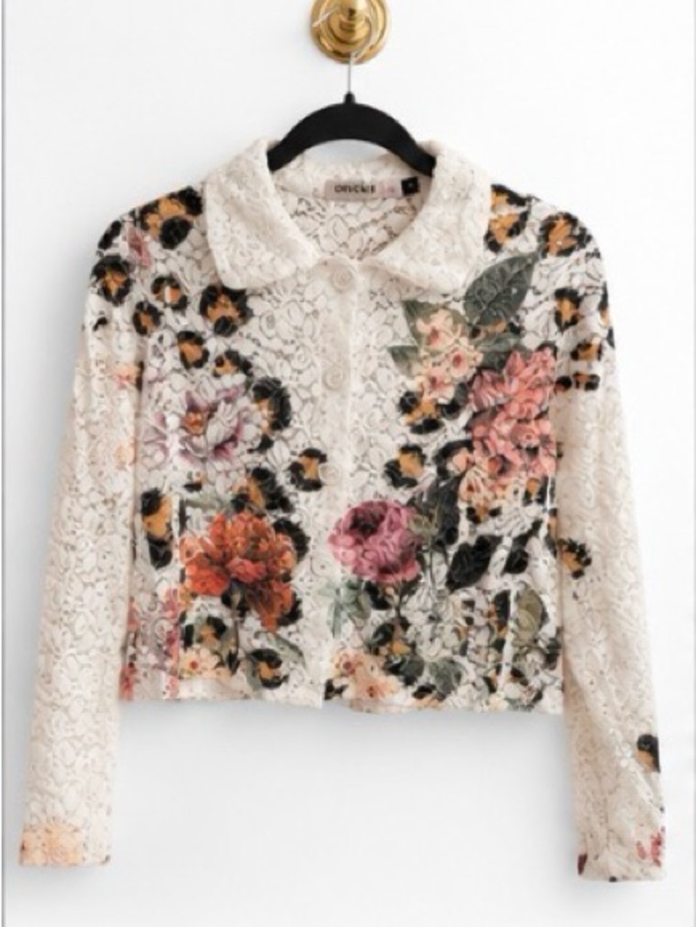 Origami Floral Lace Sequin Jacket – Small – New Without Tags